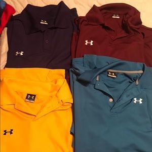 4 golf polo shirts
